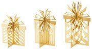 Ornament de Crăciun placat cu aur de 18 carate, set de 3 - Georg Jensen