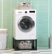 Suport metalic pentru mașină de spălat și uscăto,culoare negru,