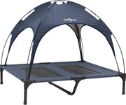 vidaXL Pat pentru câini Manual Albastru marin 92 x 77 x 82,5 cm Oțel