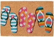 Preș din nucă de cocos Flip flops , 39 x 59 cm