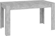 vidaXL Masă de bucătărie, gri, 140x74,5x76 cm, PAL