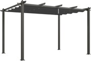 Outsunny Pergola cu Acoperis Retractabil de 3 x 4 (m) | Aosom Romania