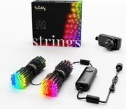 Twinkly TWS250STP-BEU - Ghirlandă LED RGB de exterior, 250 LED, 23,5 m, IP44, Wi-Fi