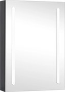 vidaXL Dulap de baie cu oglindă și LED-uri, 50x13x70 cm