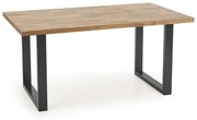Masa dining blat din Stejar Natural, RADUS 160(240)x90