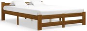 vidaXL Cadru de pat, maro miere, 140 x 200 cm, lemn masiv de pin