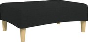 vidaXL Taburet, negru, 77x55x31 cm, material textil