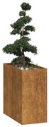 vidaXL Jardinieră Rusty 40x80x80 cm Oțel pentru intemperii