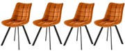 Set 4 scaune K332 velvet cinnamon