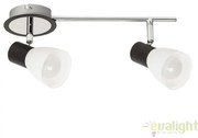 Aplica de perete,Plafoniera design modern, finisaj negru/crom, Ati 5977 RX