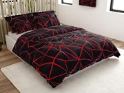 Lenjerie de pat din bumbac PENELOPE RED negru Dimensiune lenjerie de pat: 70 x 90 cm | 140 x 200 cm