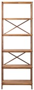 Etajeră în culoare naturală din lemn de stejar 70x198 cm X-Shelf – Unique Furniture