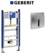 Set de instalare Geberit Prepack pentru pisoar cu senzor si clapeta crom mat