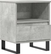 vidaXL Noptieră, gri beton, 40x35x50 cm, lemn compozit