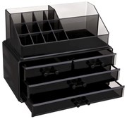 Organizator cosmetice acrilic cu 4 sertare