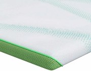 vidaXL Suport pentru saltea Alb și Verde 70 x 200 cm Material jacquard