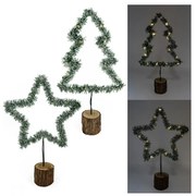 Set 2 LED decoratiuni de Craciun CHRISTMAS