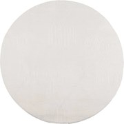 vidaXL Covor IZA aspect scandinav, cu fire scurte, crem, Ø 160 cm