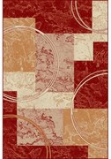 Covor modern rosu 15001 Selectează mărime: 080 X 150