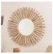 Oglindă de perete Atmosphera MANON d. 88 cm brad