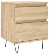 vidaXL Noptieră, stejar sonoma, 40x35x50 cm, lemn compozit