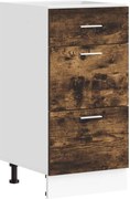vidaXL Dulap inferior “Lyon” stejar afumat 40x46x81,5 cm