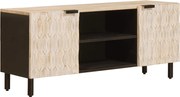 vidaXL Cabinet TV cu raft cu ușă Finisaj Alb Spălat 105 x 33 x 46 cm