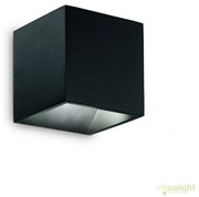 Aplica LED iluminat exterior design modern cu protectie IP54 Rubik ap 4000k NERO