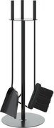 vidaXL Set scule pentru șemineu, 4 piese, 22x59 cm, oțel