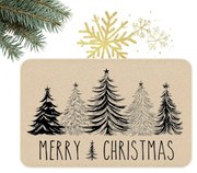 Pres pentru Craciun BLACK FOREST 60x90 cm, bej