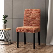 Huse bielastice UNIVERSO NOU dungi cărămizii scaun cu spatar 2 buc (45 x 45 x 50 cm)