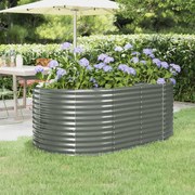vidaXL Strat înălțat grădină 175x100x68 cm oțel galvanizat