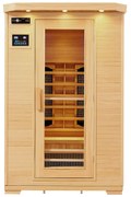 Infračervená sauna/ tepelná kabína Oslo s keramickými radiátormi a drevom Hemlock