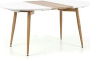 Masa extensibila EDWARD, alb/stejar San Remo, 120/200x100x75 cm