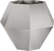 vidaXL Jardinieră Argintiu 75 x 75 x 60 cm Oţel inoxidabil