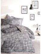 BedTex Lenjerie de pat din bumbac Straw negru, 220 x 200 cm, 2 bucăți 70 x 90 cm