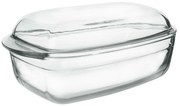 Vas de copt din sticlă cu capacdreptunghiular Orion, 32,5 x 20 x 13 cm