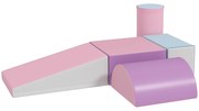 HOMCOM Set Construcții Moi pentru Copii 1-3 Ani din 5 Blocuri, Multicolor | Aosom Romania