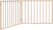 vidaXL Poartă de acces pentru câini pliabilă, 2 panouri, 160 cm, lemn de plop