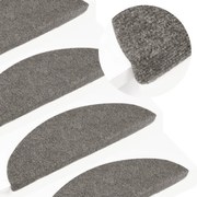 vidaXL Covorașe de scări autoadezive, 10 buc., gri, 56x17x3 cm