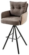 Scaun de bar pivotant BIG GEORGE taupe