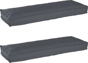 vidaXL Set de perne pentru palet 2 pcs Antracit 120 x 40 x 8 cm
