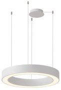 Lustra LED cu telecomanda design circular MARCO 80 CCT WH