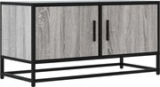vidaXL Dulap TV, gri sonoma, 80x34,5x40 cm, lemn prelucrat și metal
