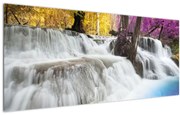 Tablou cu Erawan cascadă în pădure (120x50 cm), în 40 de alte dimensiuni noi