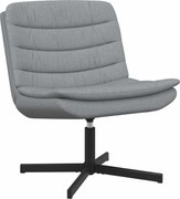 vidaXL Scaun pivotant Gri deschis 63 x 75 x 76 cm țesătură