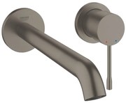 Baterie lavoar incastrata antracit mat Grohe Essence, pipa 23 cm