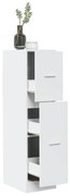 vidaXL Dulap de farmacie, alb, 30x41x118 cm, lemn prelucrat