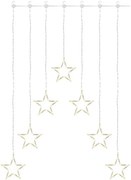 Perdea LED de Crăciun 70xLED/3,6W 567x125 cm alb cald