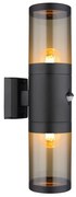 Aplica pentru exterior cu senzor de miscare design modern IP44 Xeloo negru, fumuriu